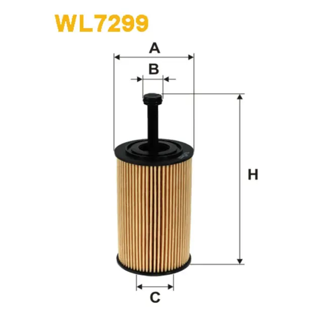 Фільтр оливи WIX FILTERS Citroen Berlingo I, Berlingo II, C2, C3, Saxo, Xsara, Xsara Picasso, Peugeot (WL7299)