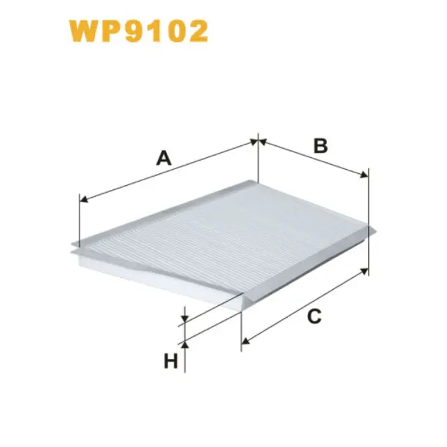 Фільтр салону WIX FILTERS Mercedes C (W203/C203/T203), CLC (CL203), CLK (A/C209) (WP9102)