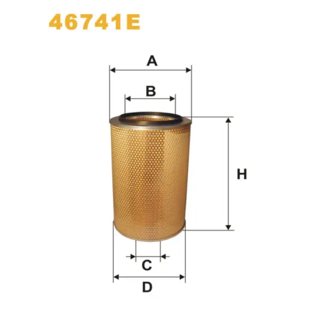 Фільтр повітряний WIX FILTERS Autosan, Evobus, Iveco, Kaessbohrer, Liaz, Liebherr, M.A.N., Mercedes (46741E)