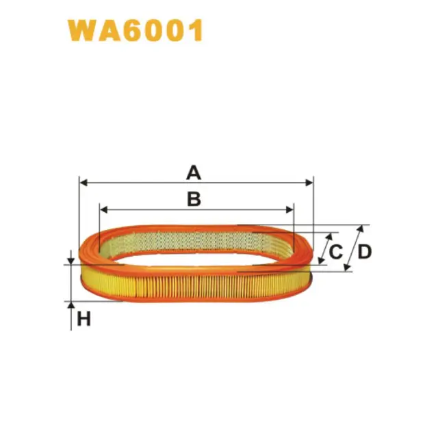 Фільтр повітряний WIX FILTERS Ford Granada, P100 Pick-Up, Scorpio, Sierra (WA6001)