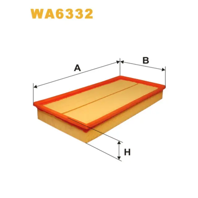 Фільтр повітряний WIX FILTERS Volvo 850, C70, S70, V70 (WA6332)