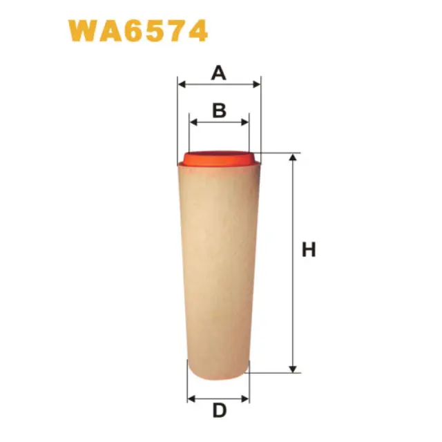 Фільтр повітряний WIX FILTERS BMW Serie 3 (E46), Serie 3 (E90/E91/E92/E93), Serie 5 (E39), Serie 5 (WA6574)