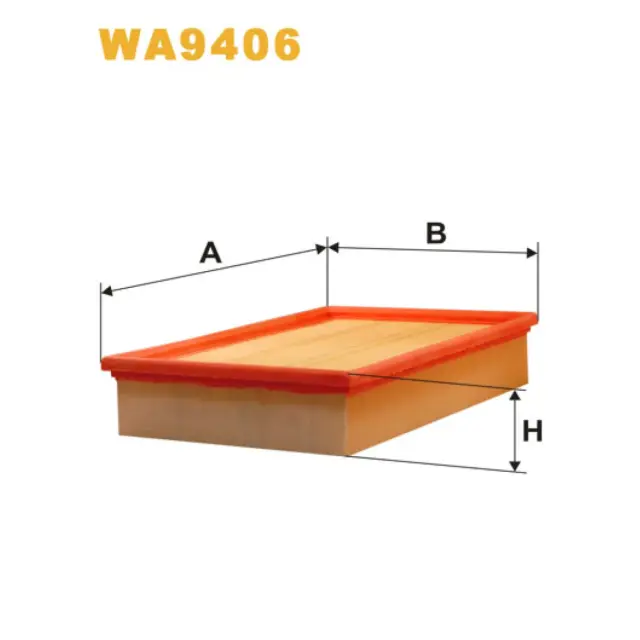 Фільтр повітряний WIX FILTERS Ford Focus Cabrio, Focus C-Max, Focus II, Volvo C30, S40 II, V50 (WA9406)