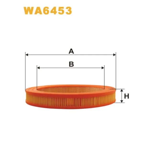 Фільтр повітряний WIX FILTERS Daihatsu Charmant, Toyota Carina FF, Carina II, Celica, Celica FF, Co (WA6453)