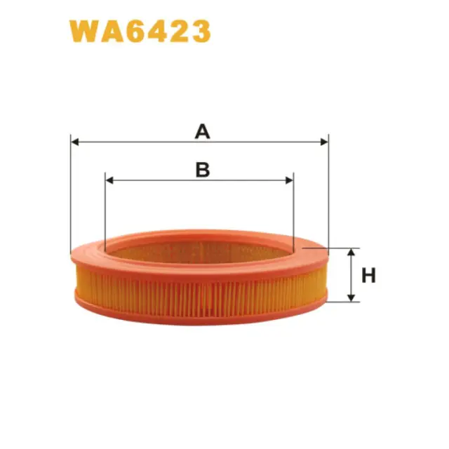Фільтр повітряний WIX FILTERS Daihatsu Cuore, Domino, Innocenti Mini, Nissan Cabstar, Cherry, Datsu (WA6423)