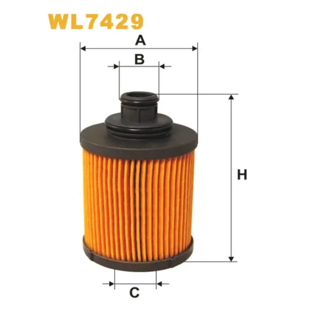Фільтр оливи WIX FILTERS Alfa Romeo, Citroen, Fiat, Ford, Lancia, Opel, Peugeot, Subaru, Suzuki, V (WL7429)