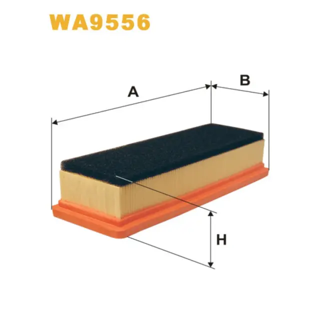 Фільтр повітряний WIX FILTERS Fiat 500 II (New 500), Albea, Fiorino II, Idea, Linea, Panda II, Punt (WA9556)