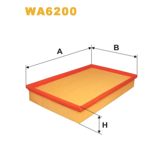 Фільтр повітряний WIX FILTERS Fiat Croma, Lancia Kappa, Thema (WA6200)