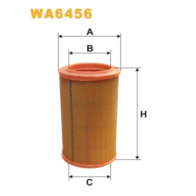 Фільтр повітряний WIX FILTERS Citroen CX, Renault Espace I (84-92), Espace II (91-96), Fuego, Megan (WA6456)