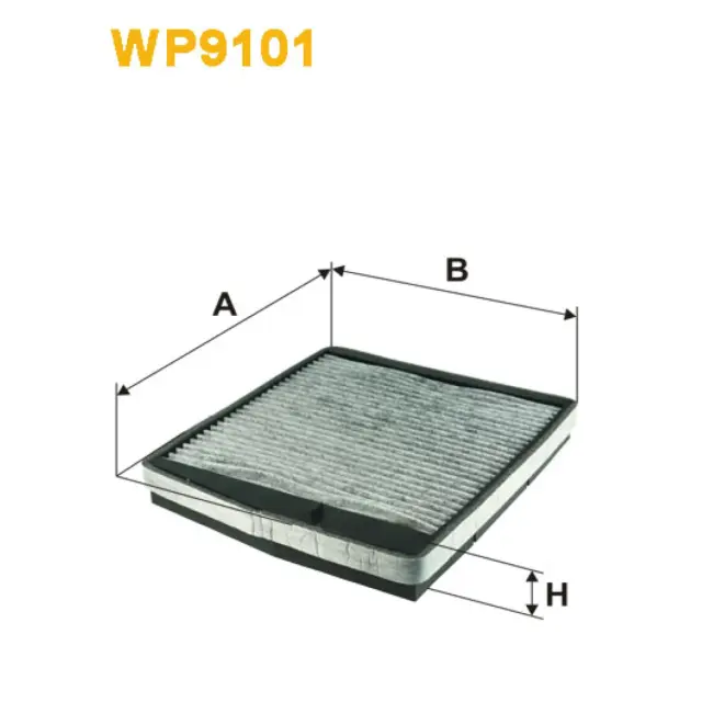Фільтр салону WIX FILTERS Volvo C70, S60, S70, S80, V70, XC70, XC90 (WP9101)