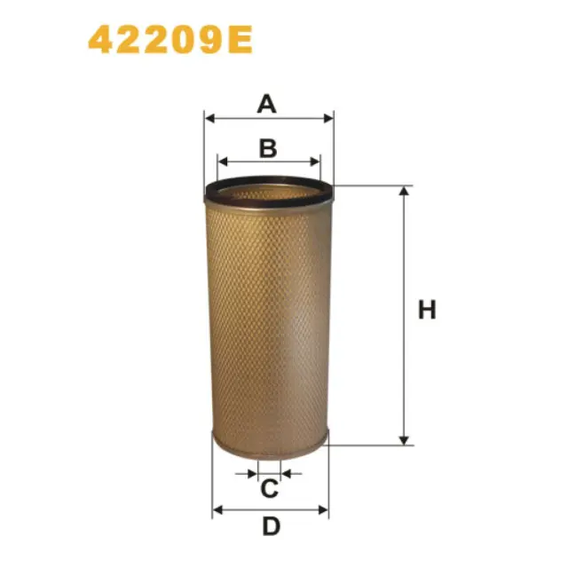 Фільтр повітряний WIX FILTERS Autosan, Ikarus, Jelcz, Renault (RVI), Ag-Chem A, Allis-Chalmers, As (42209E)
