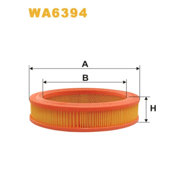 Фільтр повітряний WIX FILTERS Daihatsu Cuore, Domino, Fiat 127, 128, 147, Fiorino, Panda, Ritmo, FS (WA6394)