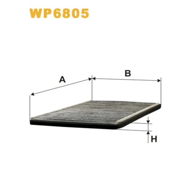 Фільтр салону WIX FILTERS Opel Combo A, Corsa B, Tigra I, Vauxhall Combo A, Corsa MK1, Tigra I (WP6805)