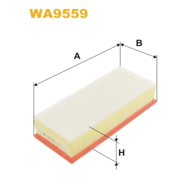 Фільтр повітряний WIX FILTERS Citroen C8, Jumpy II, Fiat Scudo II, Ulysse II, Lancia Phedra, Peugeo (WA9559)