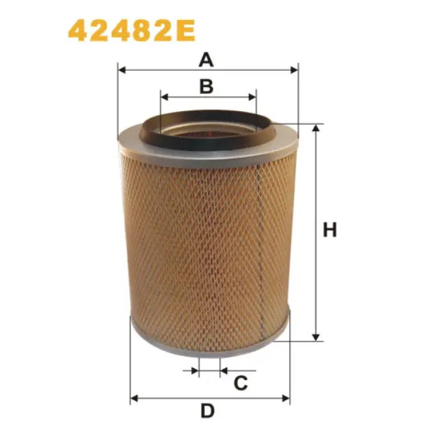 Фільтр повітряний WIX FILTERS Mercedes 11T, 7T, 8T, 9T (42482E)
