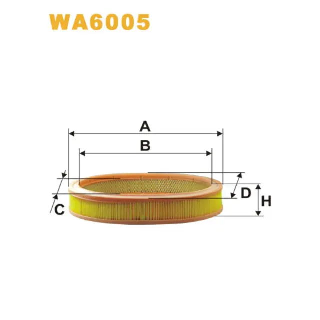 Фільтр повітряний WIX FILTERS Renault R11, R19, R21, R5 II, R9 (WA6005)