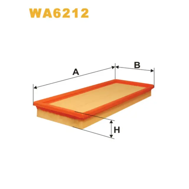 Фільтр повітряний WIX FILTERS Opel Ascona B, Manta A, Manta B, Rekord E, Talbot Horizon, Solara, Ta (WA6212)
