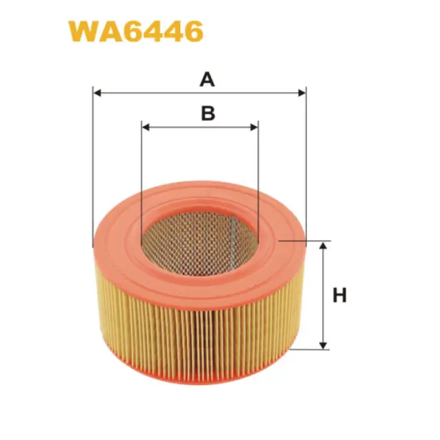 Фільтр повітряний WIX FILTERS Daf 400, Rover Ambassador, Saab 900, Volkswagen Transporter (T3) (WA6446)