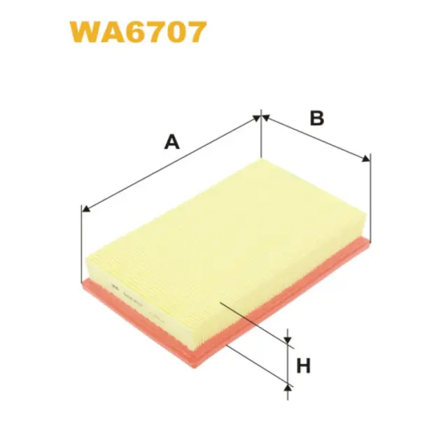 Фільтр повітряний WIX FILTERS Opel Agila, Suzuki Wagon R+, Vauxhall Agila I (WA6707)