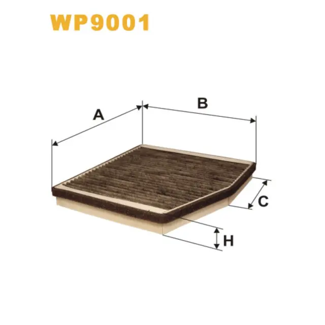 Фільтр салону WIX FILTERS Fiat Doblo I, Punto II, Lancia Musa (WP9001)
