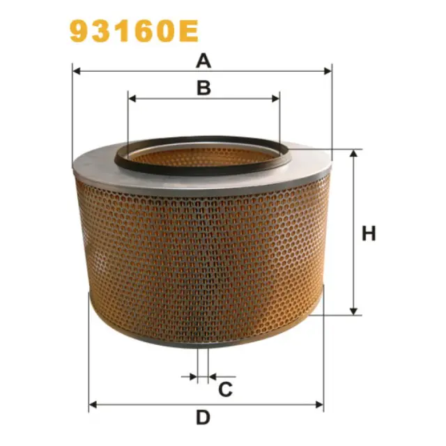 Фільтр повітряний WIX FILTERS Mercedes Actros I, Actros II, Axor I (93160E)