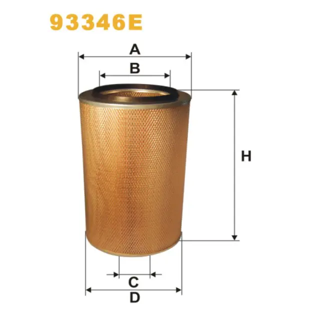 Фільтр повітряний WIX FILTERS Karosa C/LC, Liaz 100.., Tatra 815 (93346E)