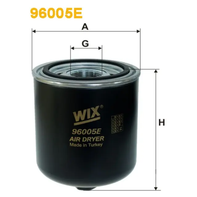 Фільтр повітряний WIX FILTERS Renault (RVI) Midlum, Puncher, Scania 114, 124, 144, 164, 94, R, T (96005E)