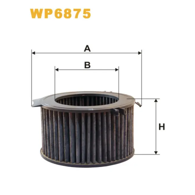 Фільтр салону WIX FILTERS (Volkswagen Caravelle (T4), Transporter (T4)) (WP6875)