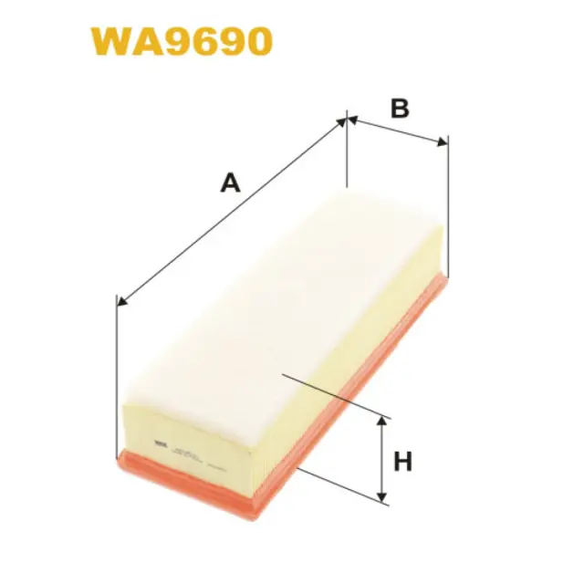 Фільтр повітряний WIX FILTERS Dacia Duster II, Sandero (WA9690)