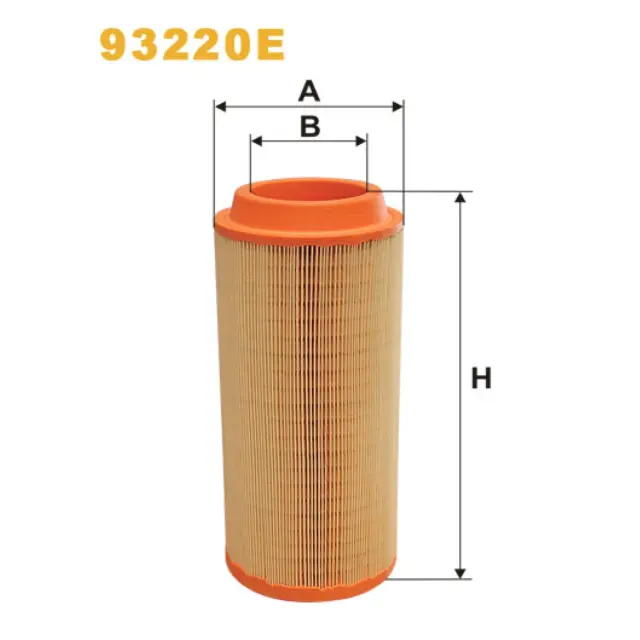 Фільтр повітряний WIX FILTERS Atlas AB 05, Bobcat X, Deutz Fahr Agrotron, Fendt F, Farmer 300, J.C (93220E)