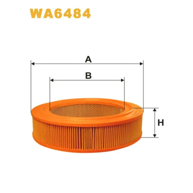 Фільтр повітряний WIX FILTERS Wolga (Gaz) Gaz 21/24, Gaz 3102, Gaz 3110, Gazelle (2705/3302/3321/35 (WA6484)
