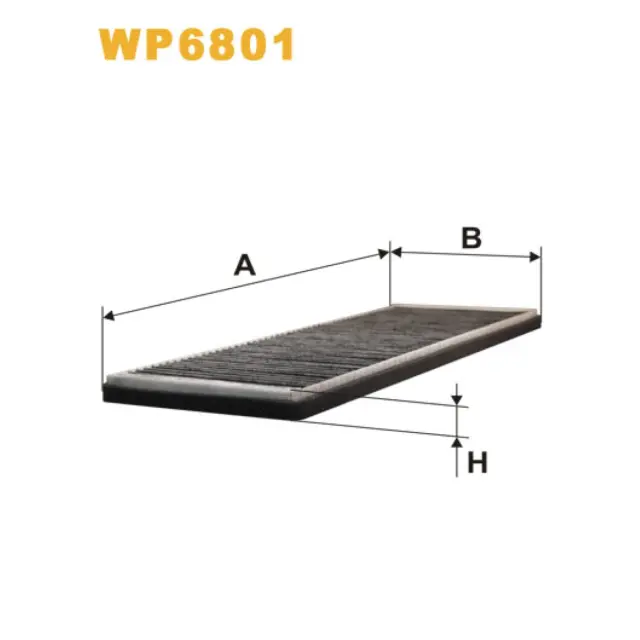 Фільтр салону WIX FILTERS Opel Astra Classic, Astra F/Astra F Cabrio, Calibra, Combo A, Corsa B, T (WP6801)