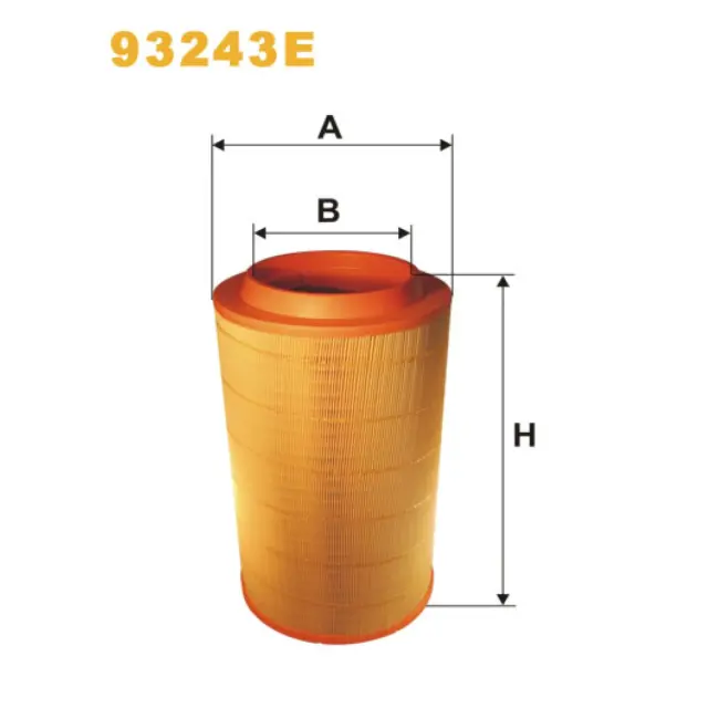 Фільтр повітряний WIX FILTERS Daf CF85, Ginaf X-Series (93243E)