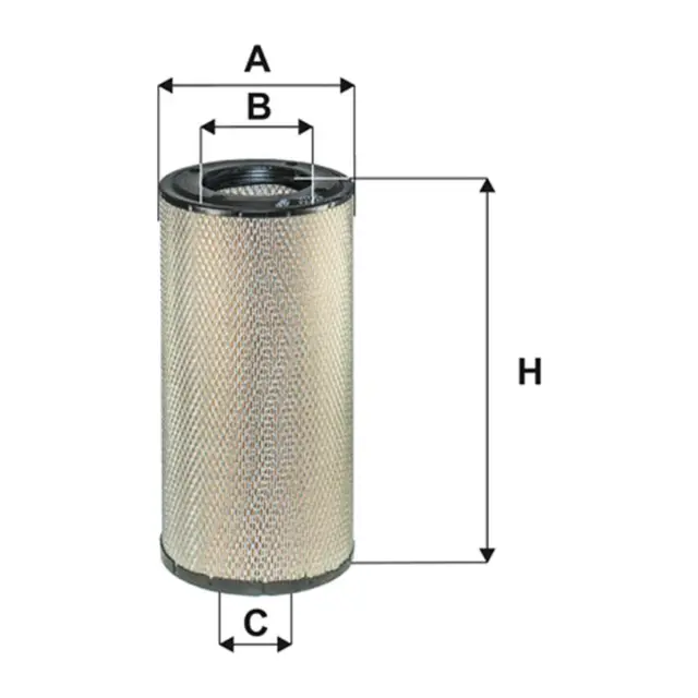 Фільтр повітряний WIX FILTERS Daewoo-FS Lublin Tarpan Honker, Iveco Daily IV/V, Case-IH, Deutz Fahr (93326E)
