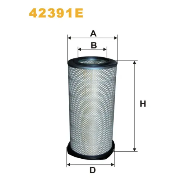 Фільтр повітряний WIX FILTERS Volvo (Trucks) F 10 (Eng. TD 100G/101G/101F/102F), F12 (42391E)