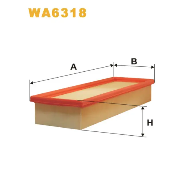 Фільтр повітряний WIX FILTERS Renault Master, Trafic (WA6318)