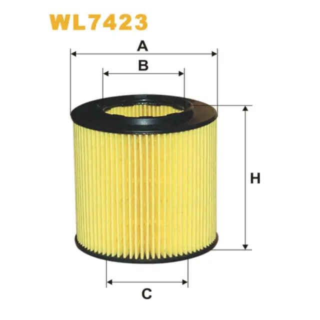 Фільтр оливи WIX FILTERS BMW Serie 1 (E81/E82/E87/E88), Serie 3 (E90/E91/E92/E93), Serie 5 (E60/E6 (WL7423)