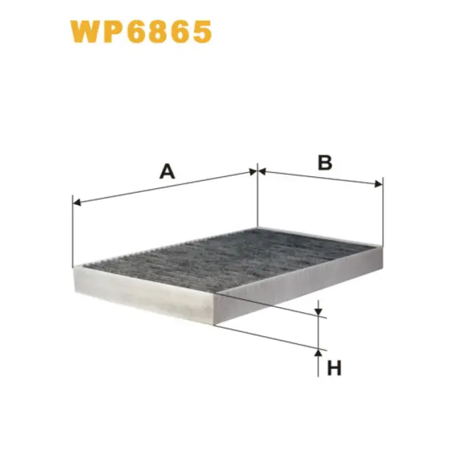 Фільтр салону WIX FILTERS Audi A6 (4A/C4), A6 (4B/C5), A6 Quattro/Allroad (WP6865)
