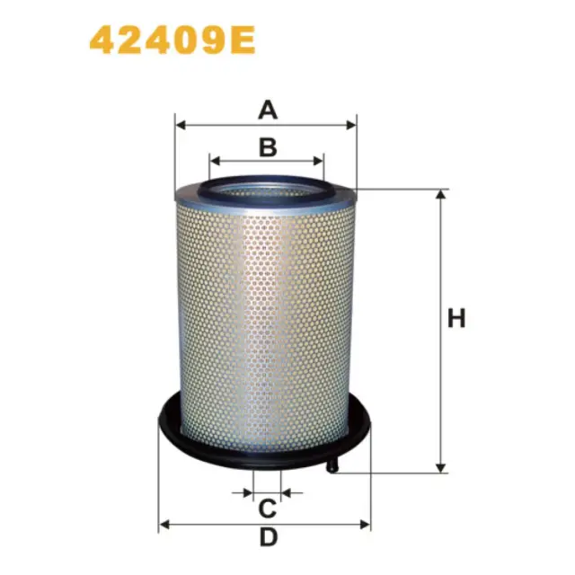 Фільтр повітряний WIX FILTERS Scania 112, 113, 141, 142, 82, 92, BR, CR, F, K, L, LS, LT, LB, LBS, (42409E)