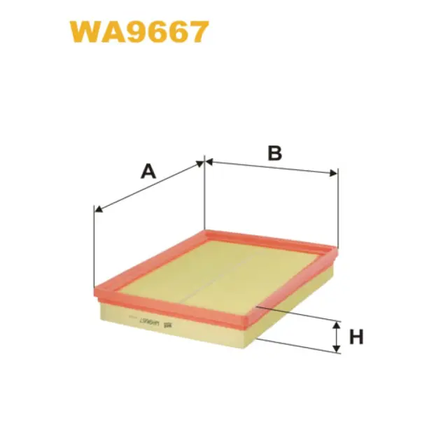 Фільтр повітряний WIX FILTERS Kia Carens II, Magentis II (WA9667)