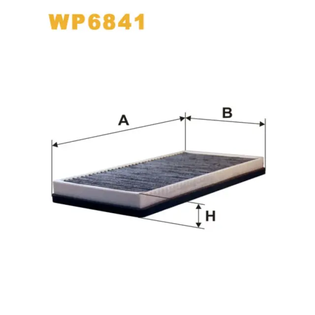 Фільтр салону WIX FILTERS Peugeot 406, 406 Coupe, Porsche 911 (996) 97-05, 911 (997) 04-, Boxster/ (WP6841)