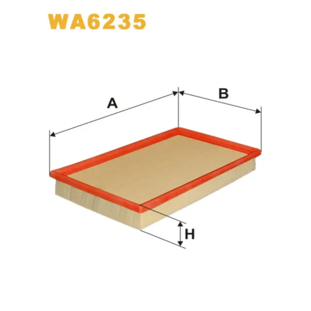 Фільтр повітряний WIX FILTERS Porsche 924, 944, Volkswagen Corrado (WA6235)