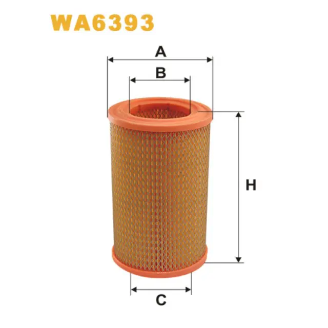 Фільтр повітряний WIX FILTERS Skoda Rapid 120G/130/135G, S100, S110, S105L, S105S, S120L, S110, S12 (WA6393)