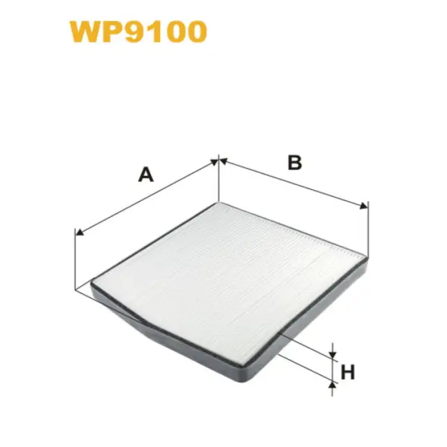 Фільтр салону WIX FILTERS Volvo C70, S60, S70, S80, V70, XC70, XC90 (WP9100)