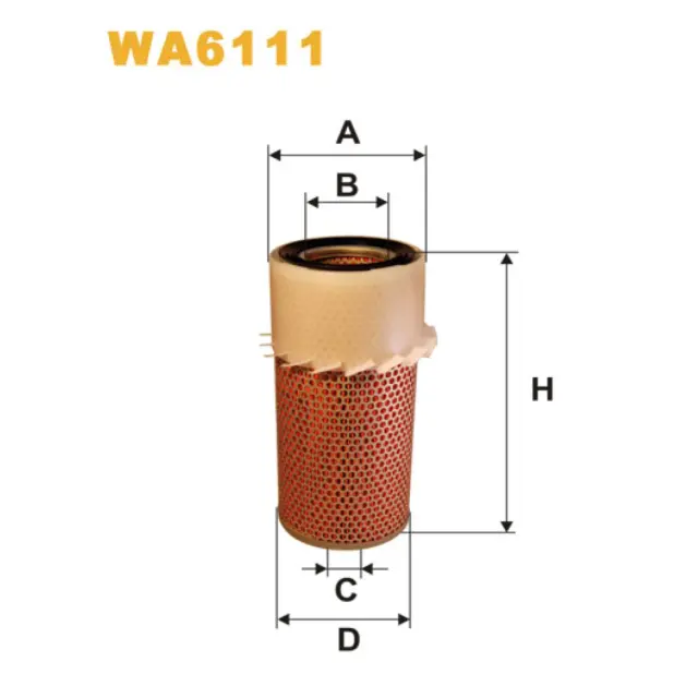Фільтр повітряний WIX FILTERS Hyundai H 150, H 200 (WA6111)