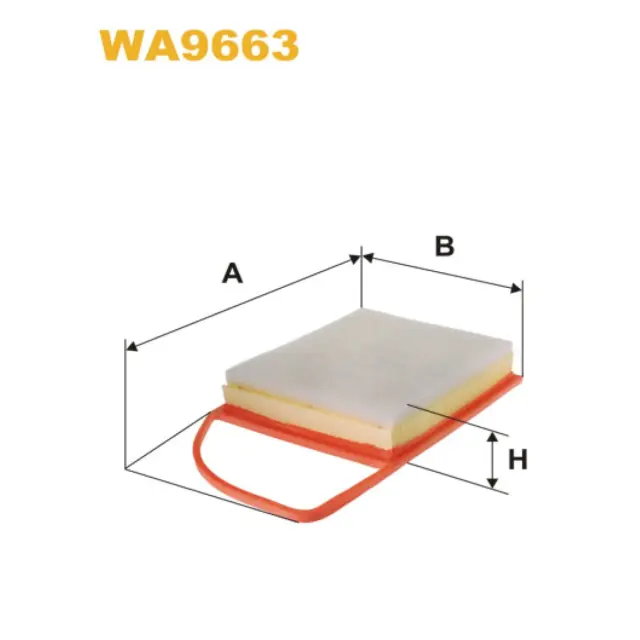 Фільтр повітряний WIX FILTERS Citroen Berlingo III, C3 II, C3 Picasso, C4, C4 II, C4 Picasso, C5 II (WA9663)
