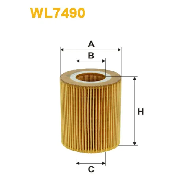 Фільтр оливи WIX FILTERS Citroen C5 II, C6, Jaguar, Landrover, Peugeot 407 (WL7490)