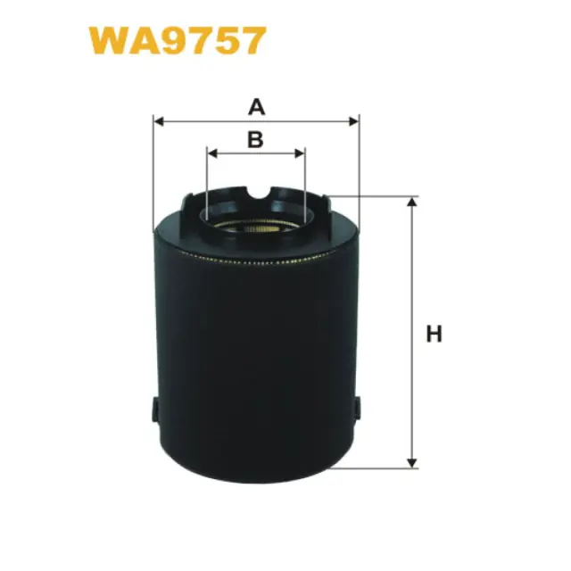 Фільтр повітряний WIX FILTERS Audi A3 II, Seat Altea, Toledo III, Skoda Octavia II, VW Bora II, Cad (WA9757)