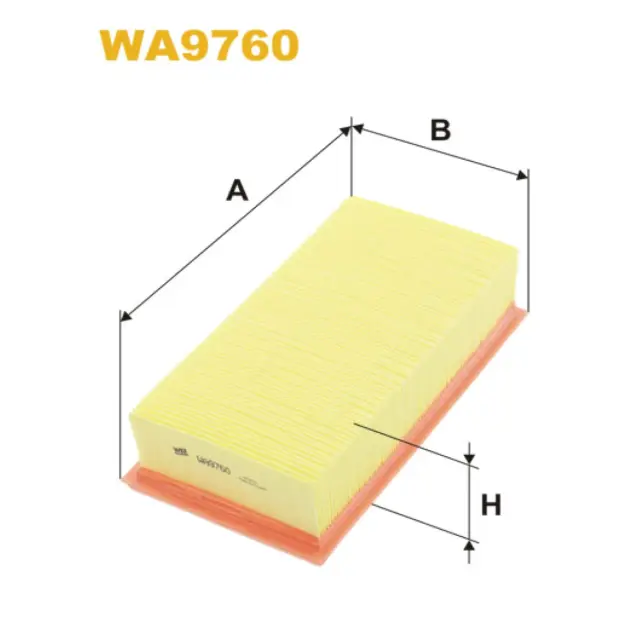 Фільтр повітряний WIX FILTERS Peugeot 208, 2008, 301, 308 II, Citroen C-Elysee, C3II, DS3 (WA9760)