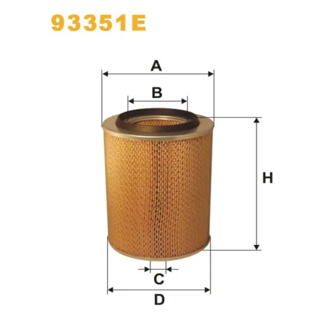Фільтр повітряний WIX FILTERS ДТ-75М, СМД-18 зовнішній (аналог А-004) (93351E)